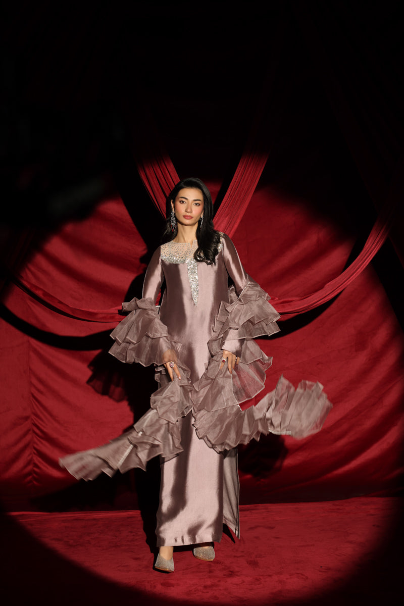 Musferah Saad - Ashé Rosé Suit For Women - 3 piece
