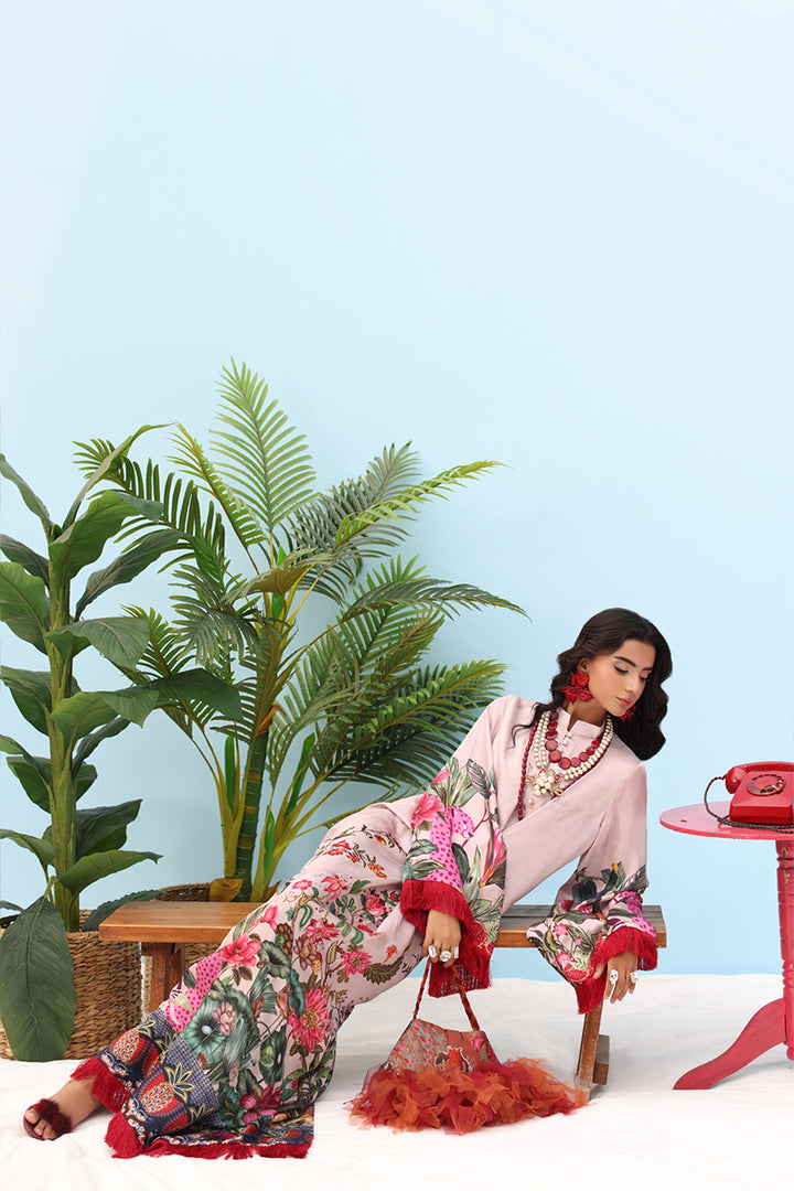 Musferah Saad - -BLUSH ROSE - Silk - 2 Piece