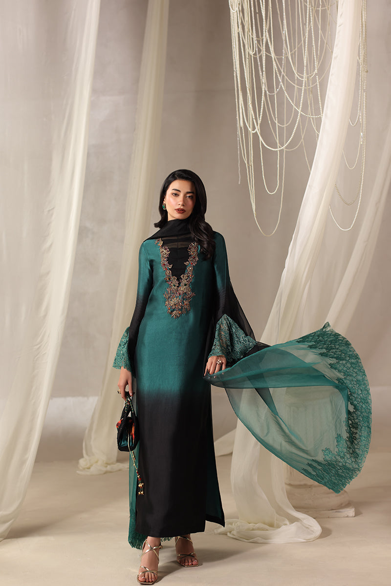 Musferah Saad - Celestia Tissue Silk Suit For Women - 3 piece