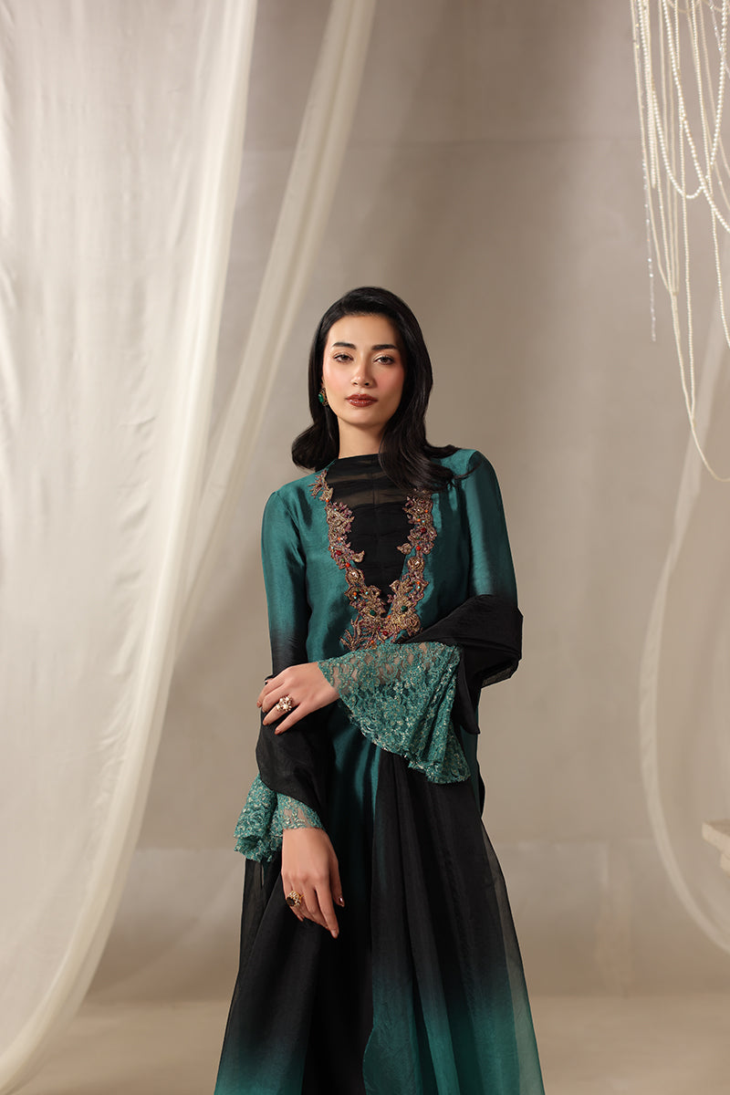 Musferah Saad - Celestia Tissue Silk Suit For Women - 3 piece
