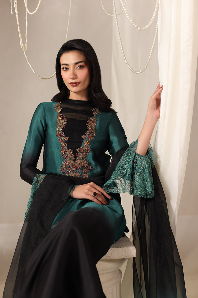 Musferah Saad - Celestia Tissue Silk Suit For Women - 3 piece