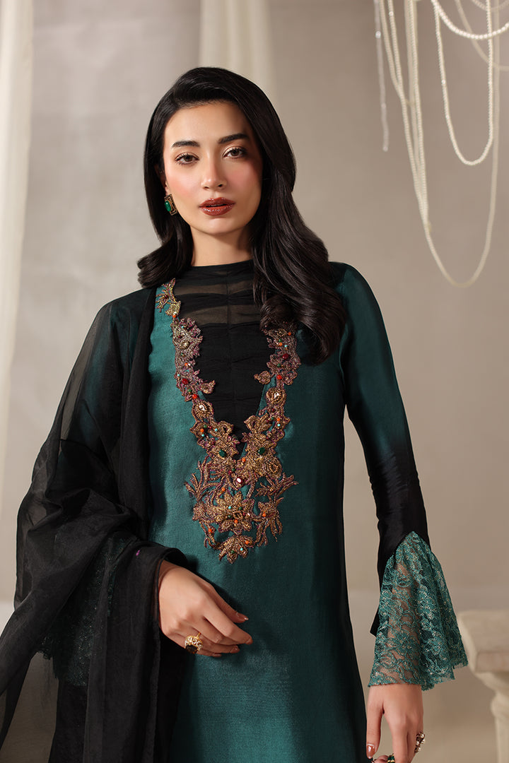 Musferah Saad - Celestia Tissue Silk Suit For Women - 3 piece