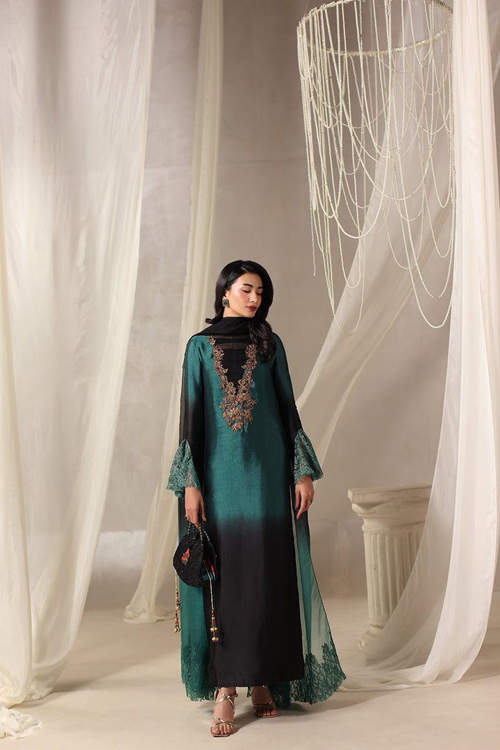 Musferah Saad - Celestia Tissue Silk Suit For Women - 3 piece