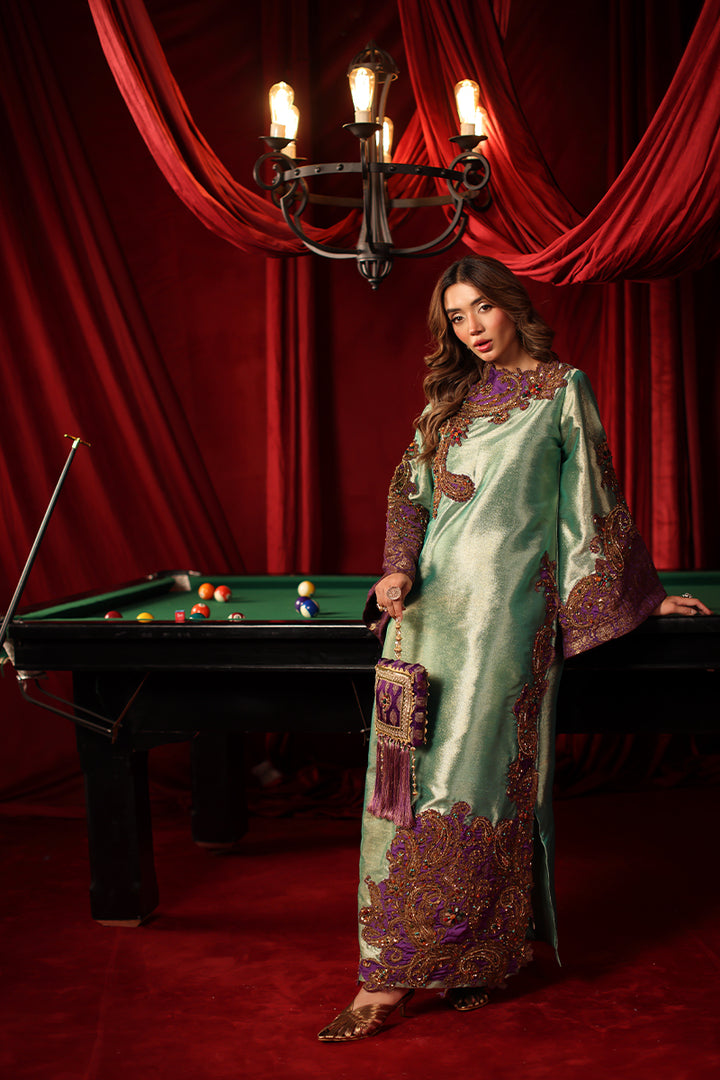 Musferah Saad Celina Kaftan Green 1 Piece