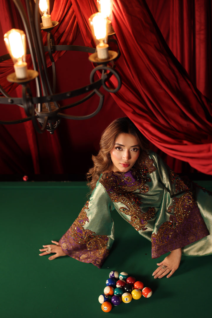 Musferah Saad Celina Kaftan Green 1 Piece