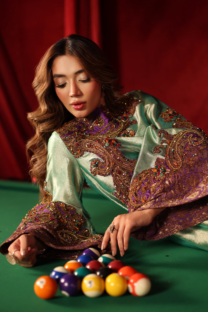 Musferah Saad Celina Kaftan Green 1 Piece