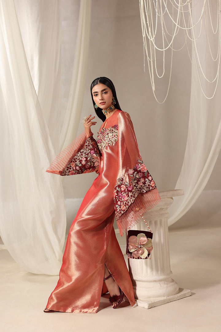 Musferah Saad - Coraline Premium Tissue Kaftaan For Women - 1 piece
