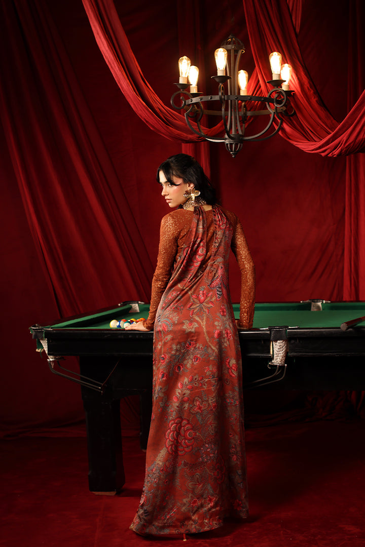 Musferah Saad Crimson Sienna Kaftan Red 1 Piece