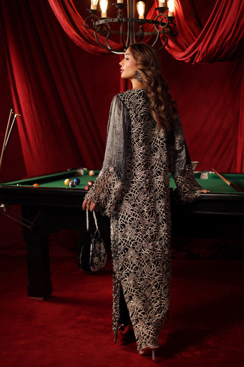 Musferah Saad Eclipse Kaftan Black 1 Piece