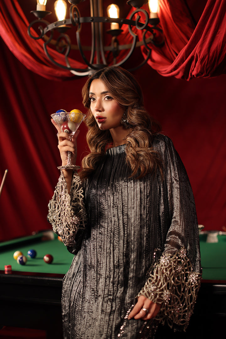 Musferah Saad Eclipse Kaftan Black 1 Piece