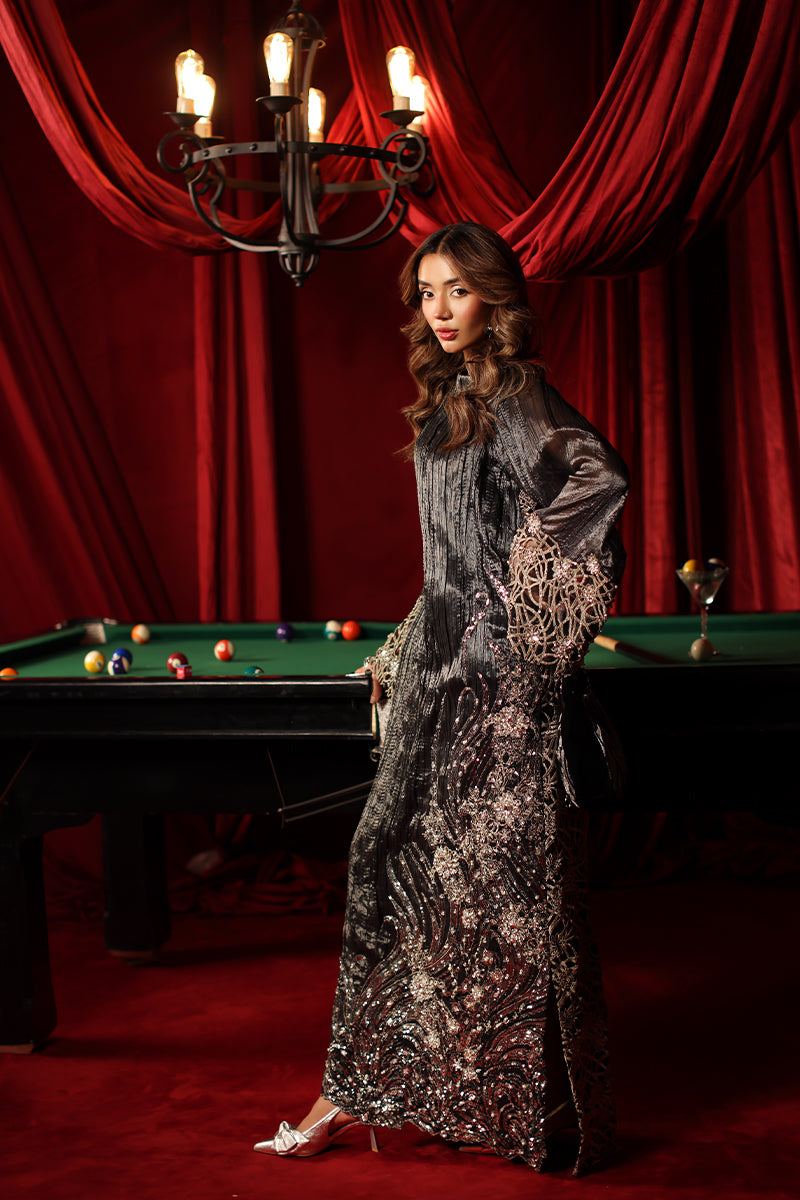 Musferah Saad Eclipse Kaftan Black 1 Piece