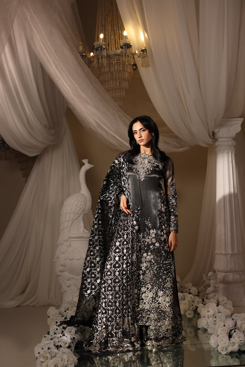 Musferah Saad Eclipse Kaftan Black 1 Piece