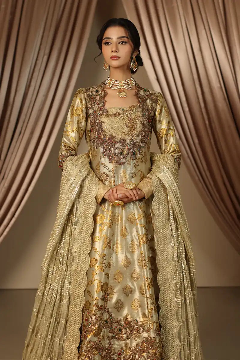Musferah Saad - Eternal Grace - Antique Gold - Tensil Tissue  - 2 Piece