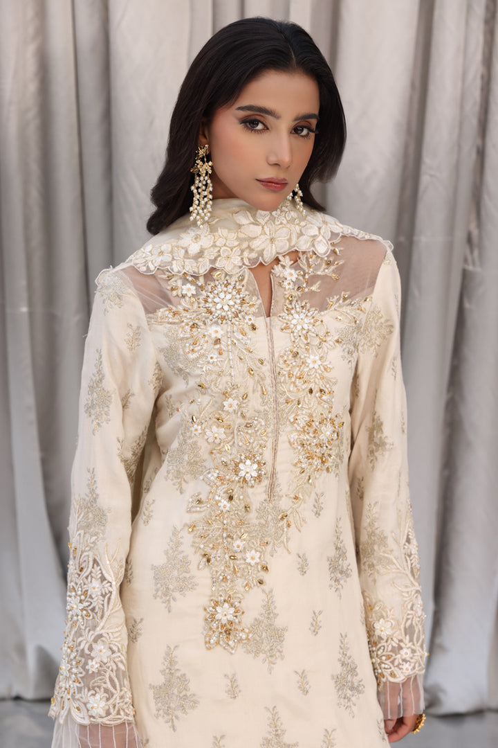 Musferah Saad - Ivory Muse - Raw Silk - 3 Piece