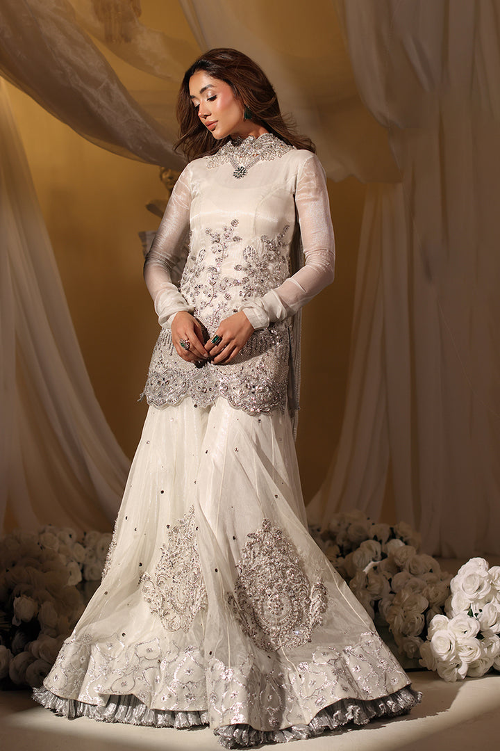 Musferah Saad Ivory Serenade Suit Alabaster Mist 2 Piece