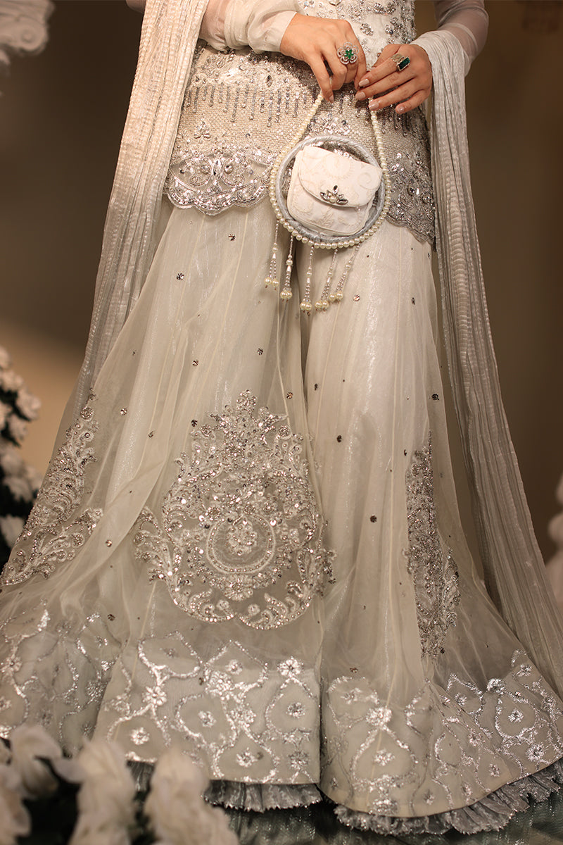Musferah Saad Ivory Serenade Suit Alabaster Mist 2 Piece