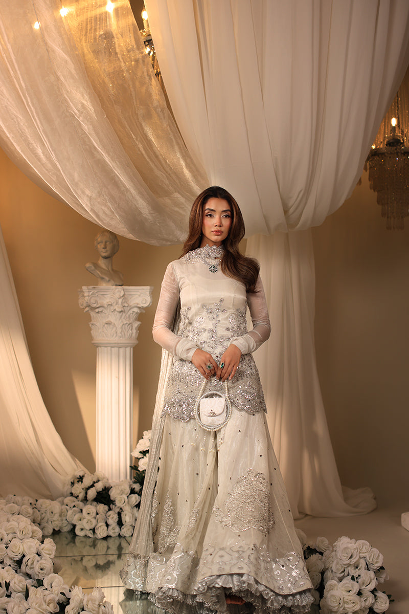 Musferah Saad Ivory Serenade Suit Alabaster Mist 2 Piece