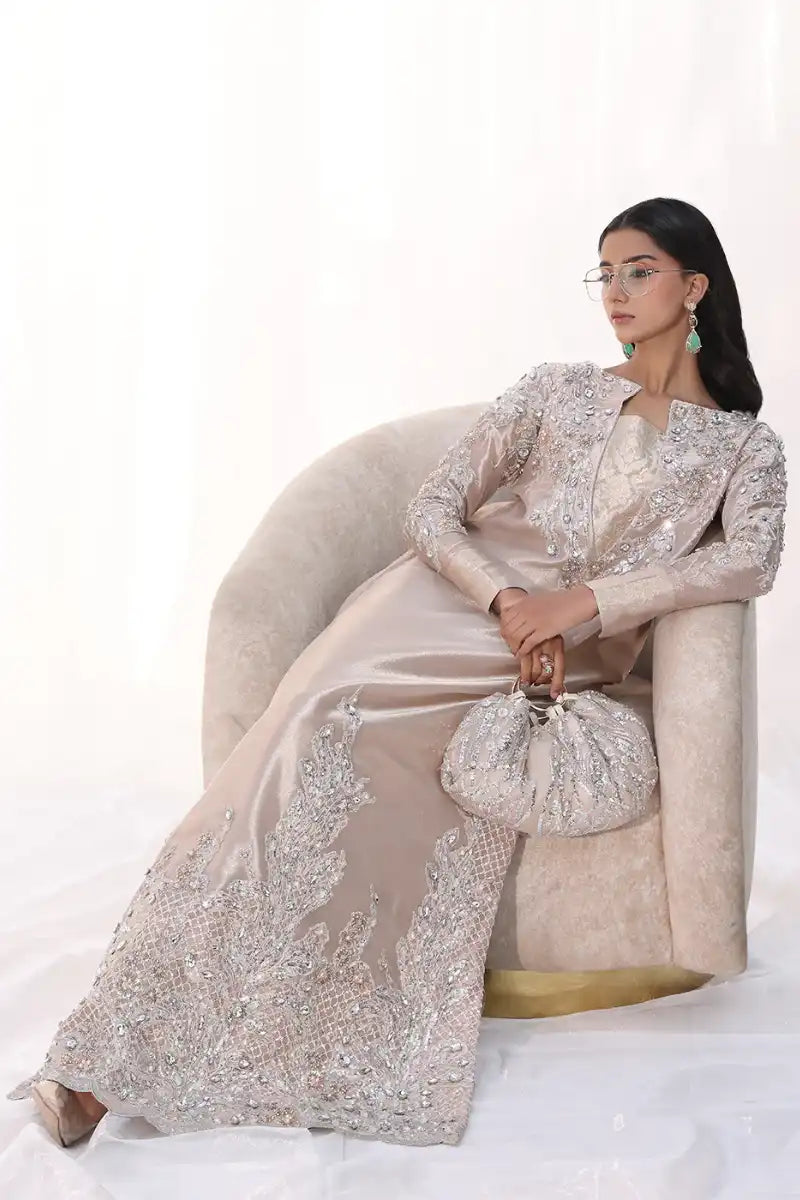 Musferah Saad - Moonlit Rose - Rose Gold - Tissue - 1 Piece