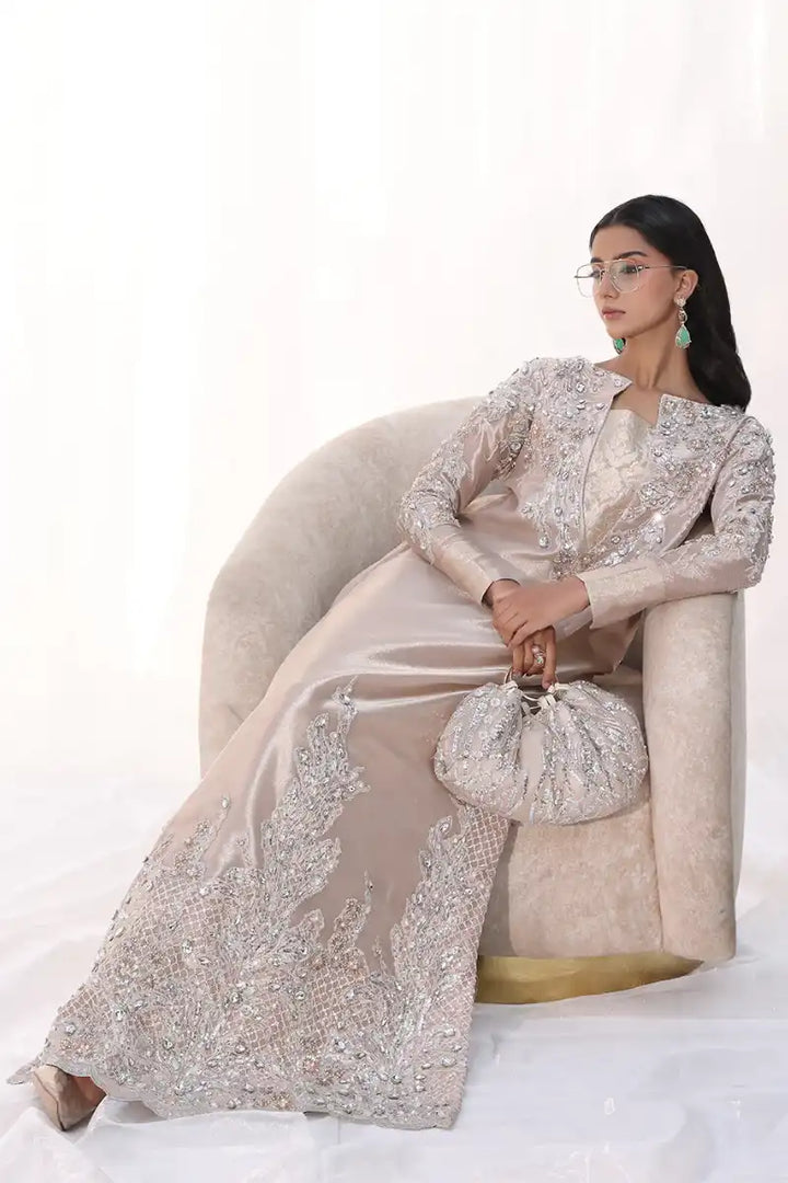 Musferah Saad - Moonlit Rose - Rose Gold - Tissue - 1 Piece