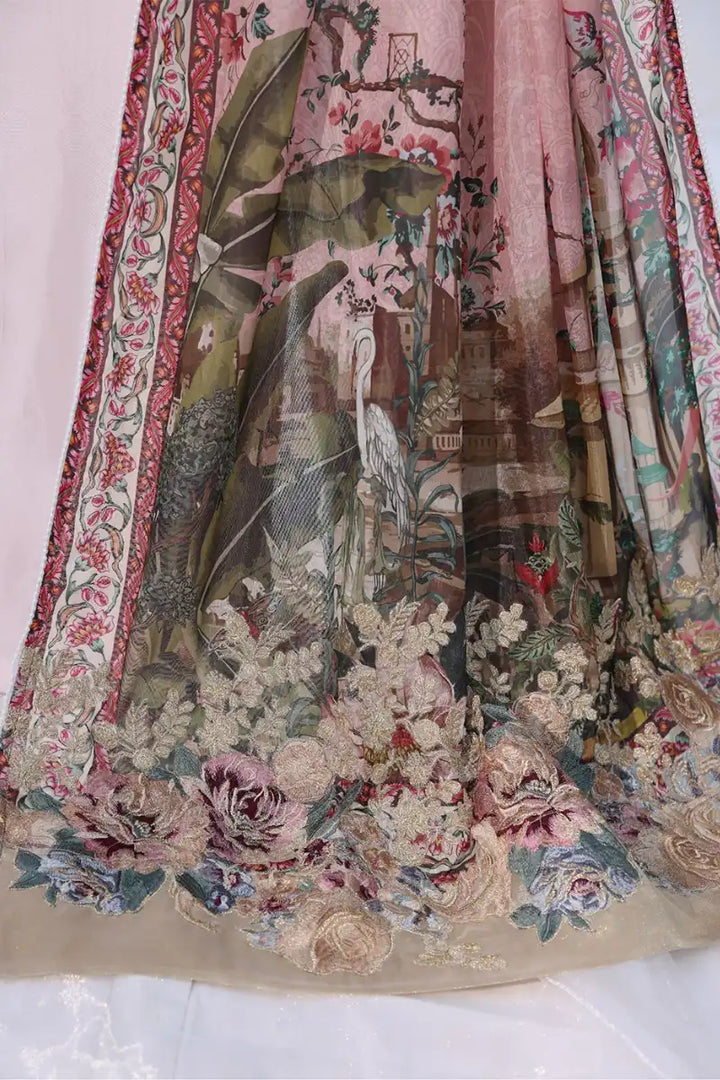 Musferah Saad - Mystic Blush - Powder Pink - Silk - 3 Piece