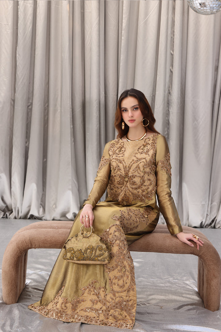 Musferah Saad - Princess Solara - Gold - Tissue - 1 Piece