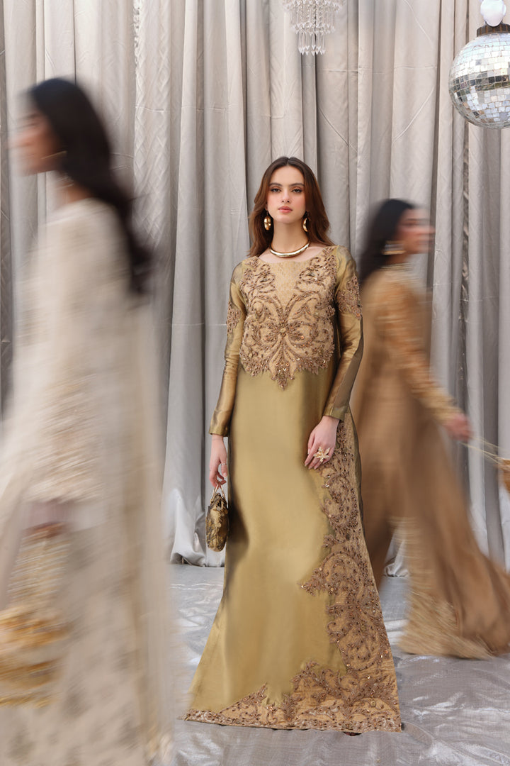 Musferah Saad - Princess Solara - Gold - Tissue - 1 Piece