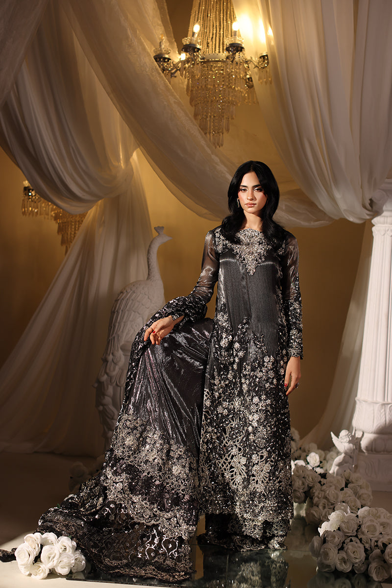 Musferah Saad Royal Eclipse Suit Midnight Obsidian 2 Piece