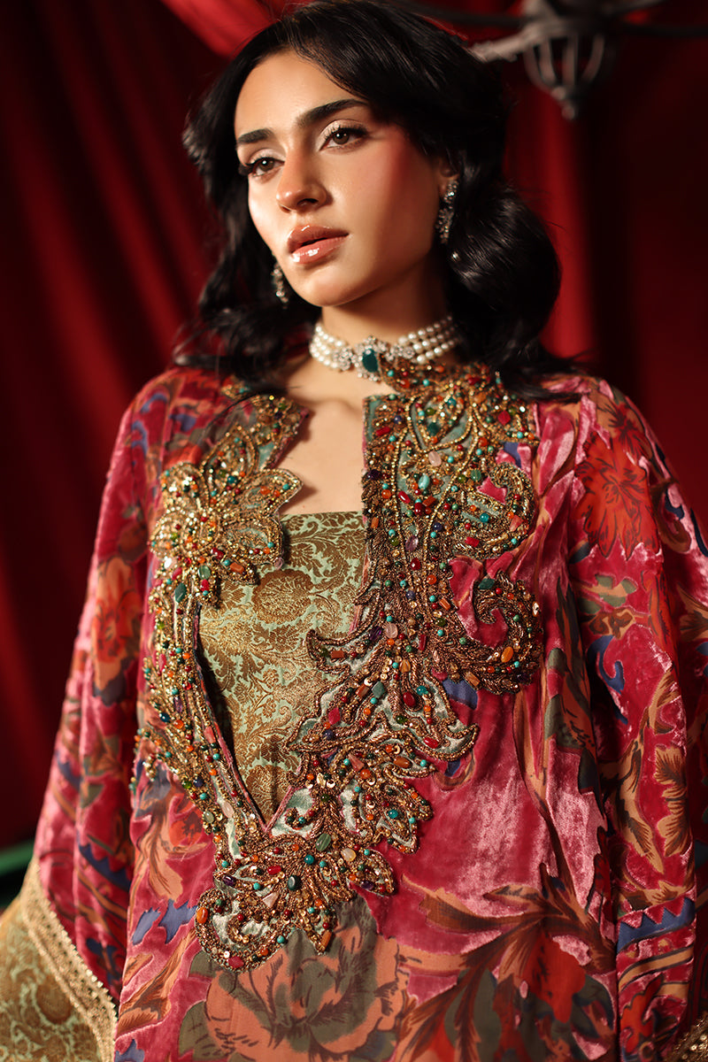 Musferah Saad Vienna Kaftan Royal Magenta 1 Piece