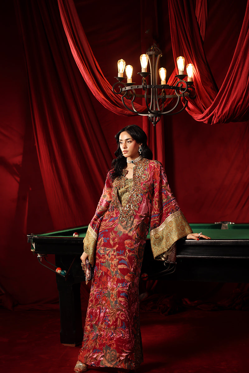 Musferah Saad Vienna Kaftan Royal Magenta 1 Piece