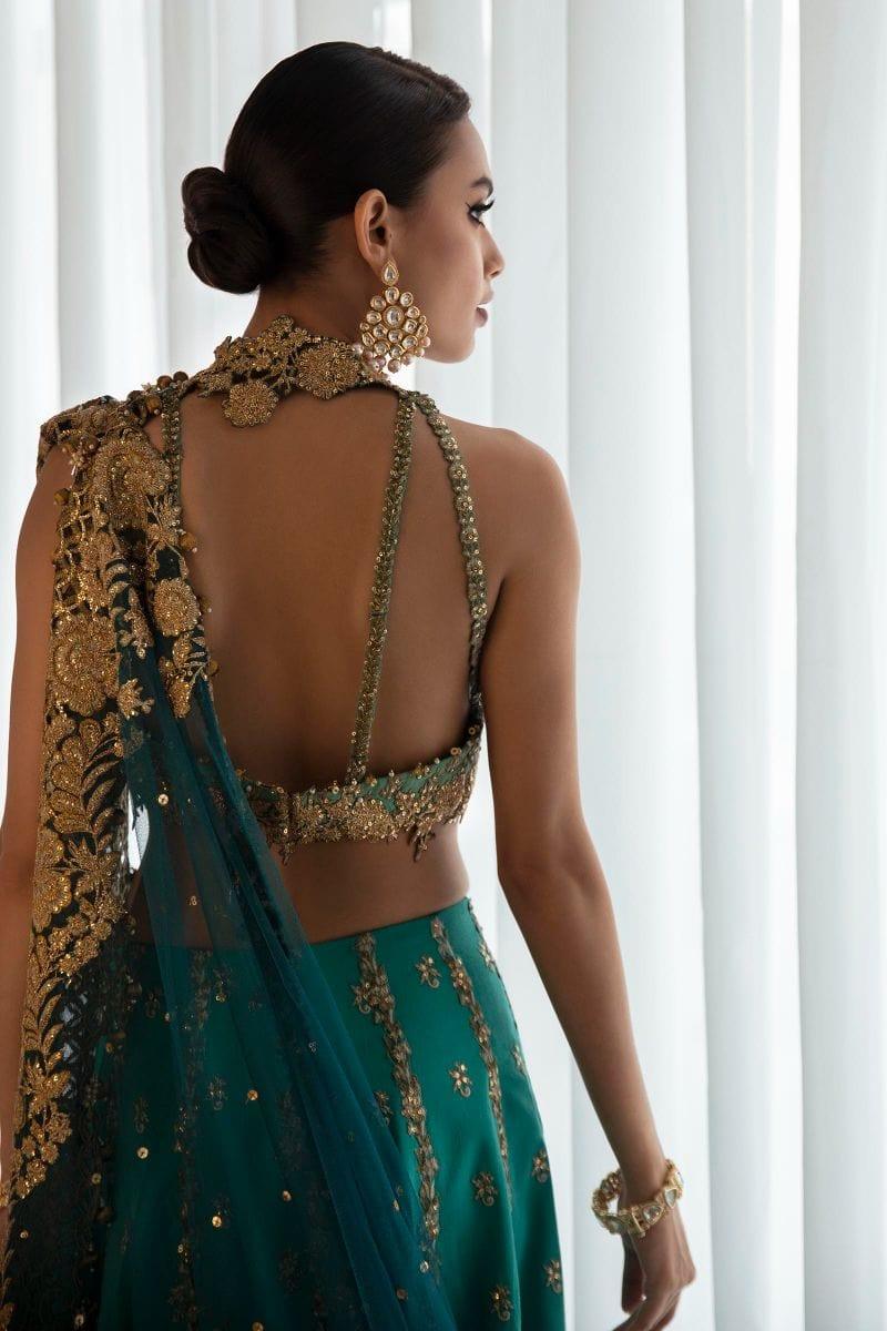 Sana Safinaz - N232-002-CT - Organza - Sea Green - 2 Piece - Unstitched - Studio by TCS
