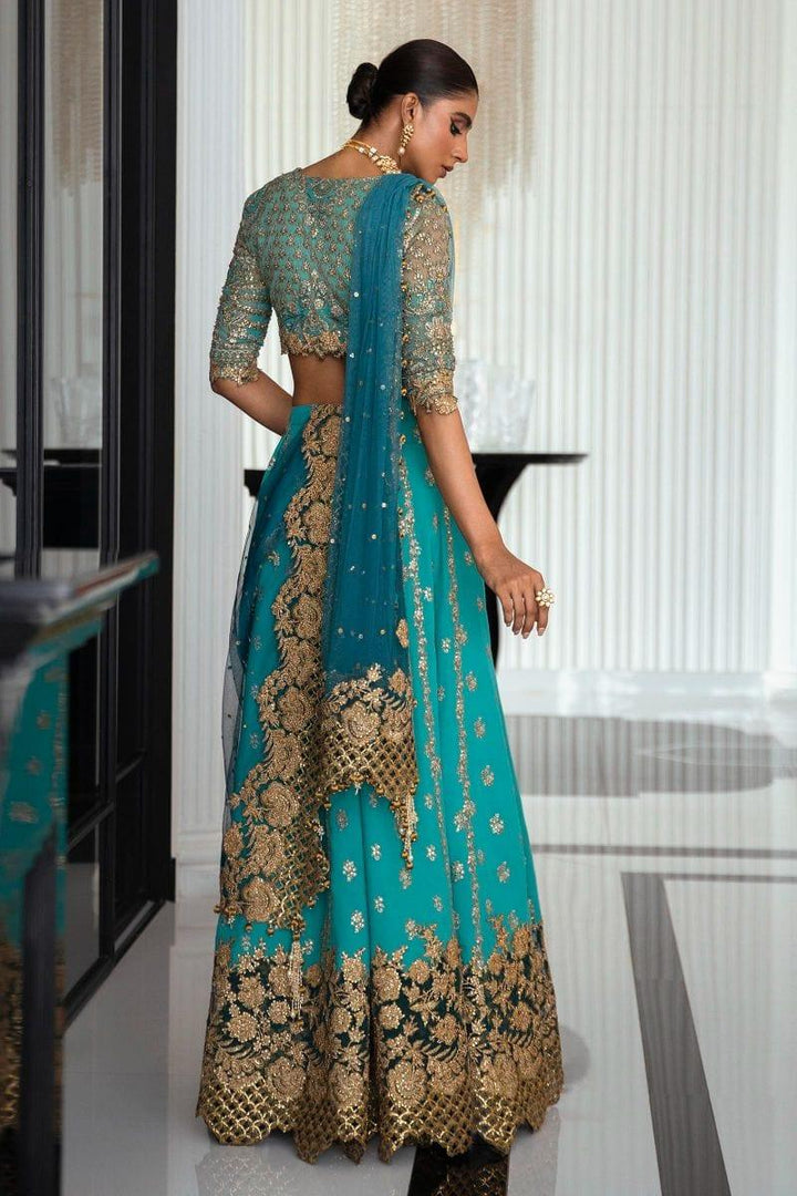 Sana Safinaz - N232-002-CT - Organza - Sea Green - 2 Piece - Unstitched - Studio by TCS