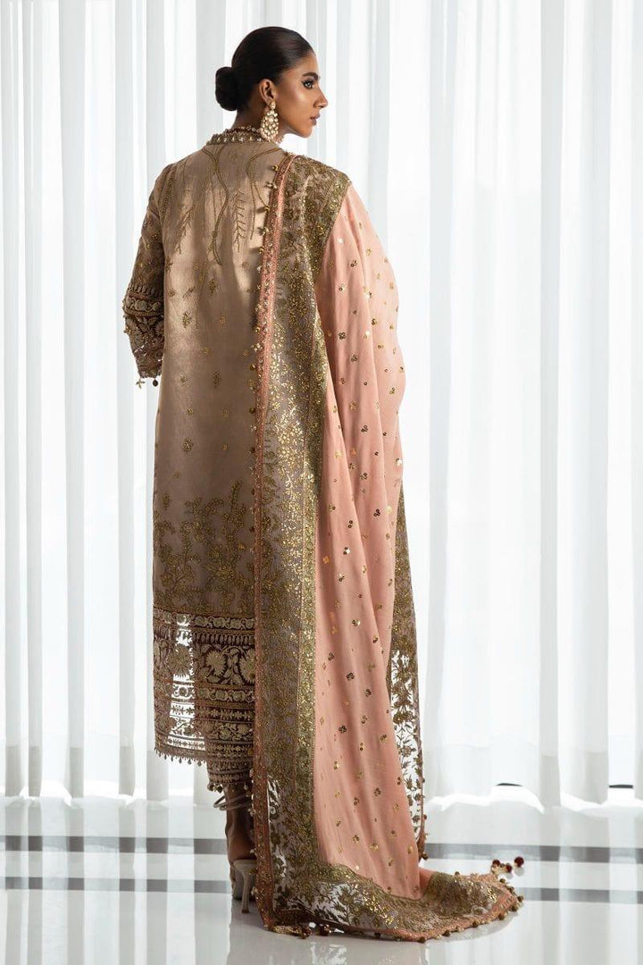 Sana Safinaz - N232-003-CL - Silk & Organza - Maroon & Pink - 4 Piece - Unstitched - Studio by TCS