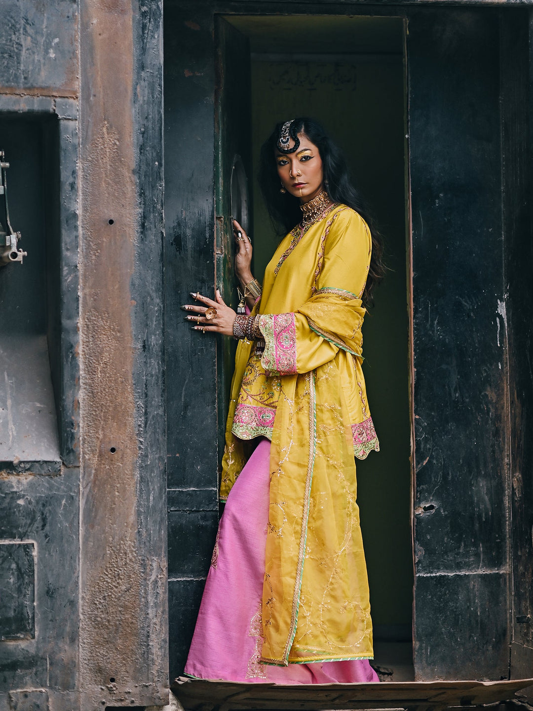 Sanam Chaudhri LEELA Yellow 1 Piece