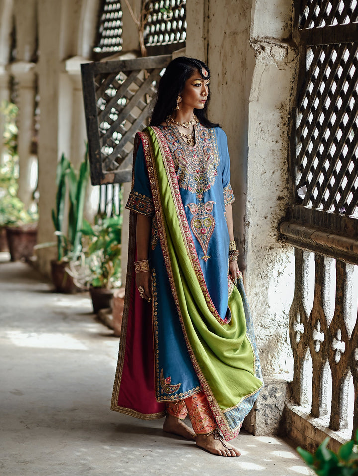 Sanam Chaudhri MEGHA Green 1 Piece