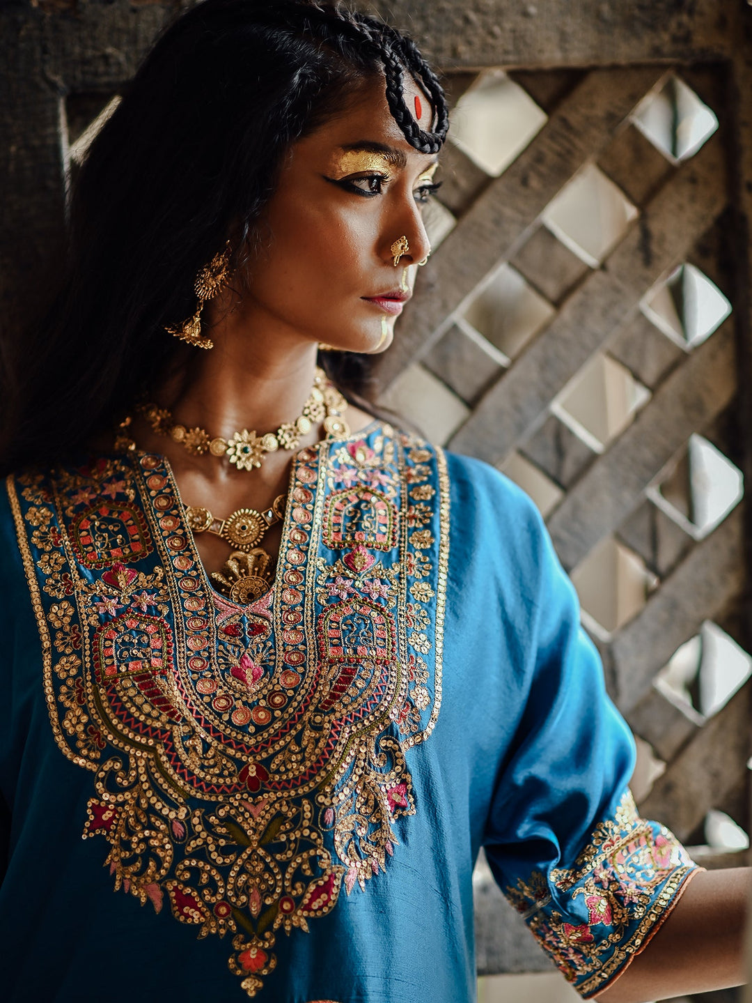 Sanam Chaudhri MEGHA Green 1 Piece