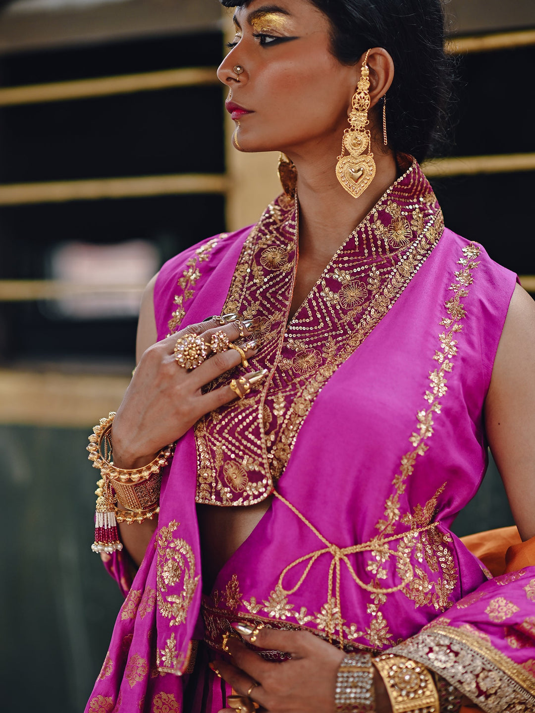 Sanam Chaudhri SUDHA Gharara Pink 1 Piece
