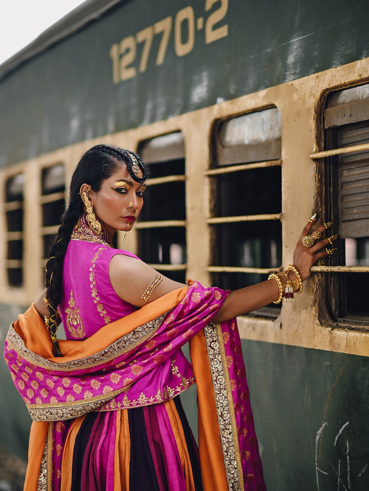 Sanam Chaudhri SUDHA Gharara Pink 1 Piece