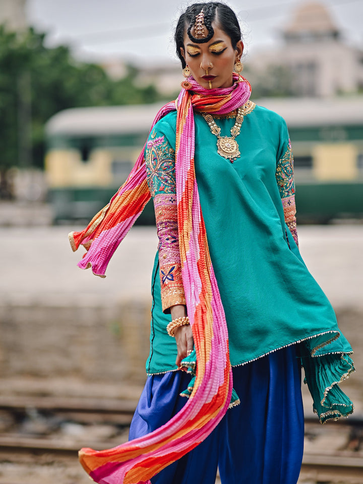 Sanam Chaudhri JAYA Green 2 Piece