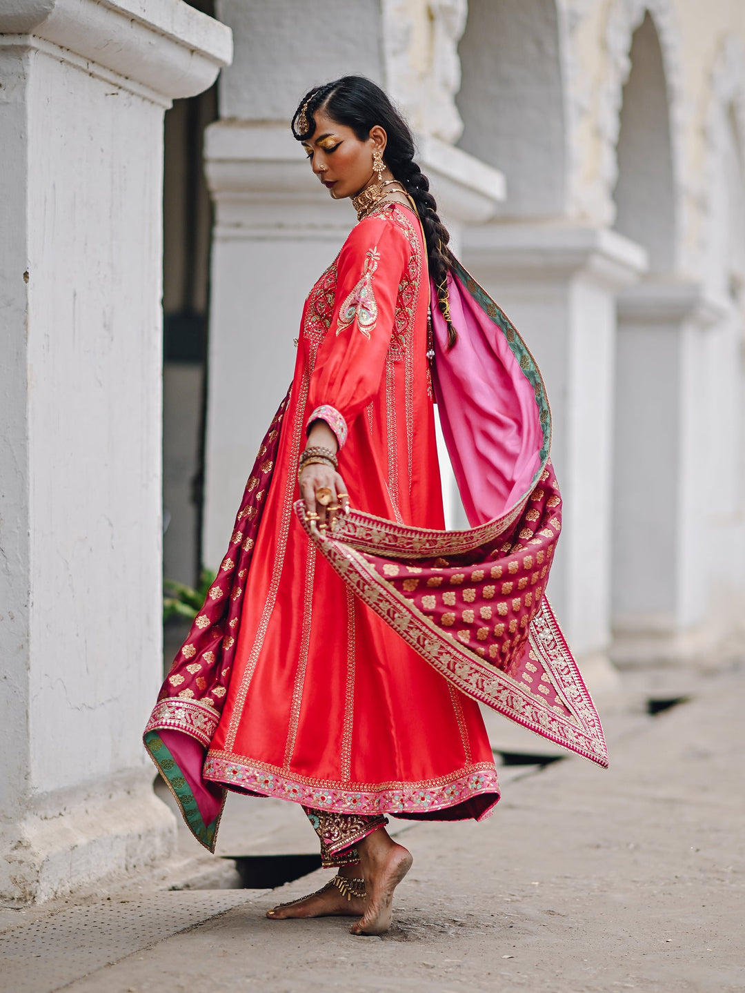 Sanam Chaudhri NEETA Red 2 Piece