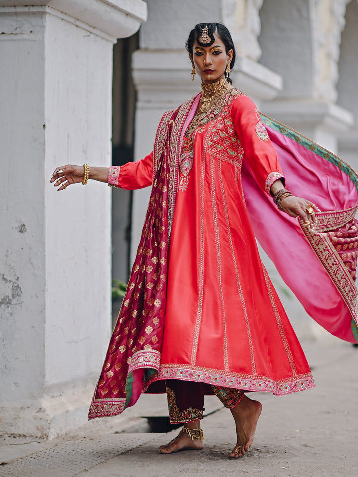 Sanam Chaudhri NEETA Red 2 Piece