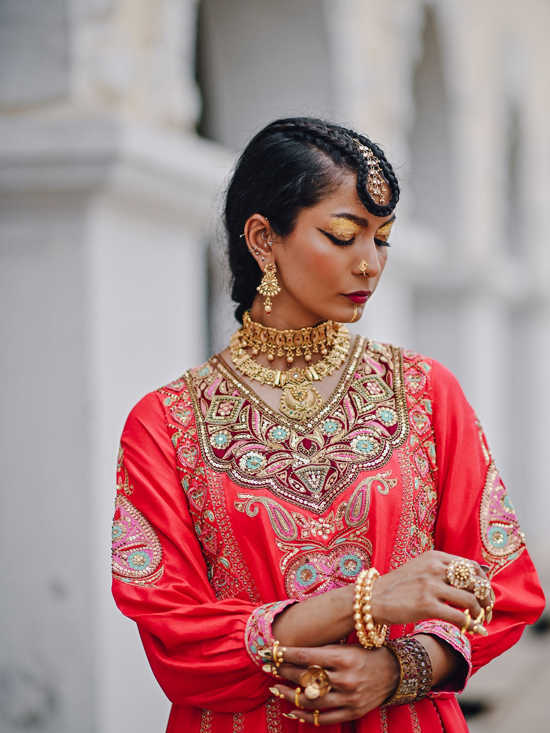 Sanam Chaudhri NEETA Red 2 Piece