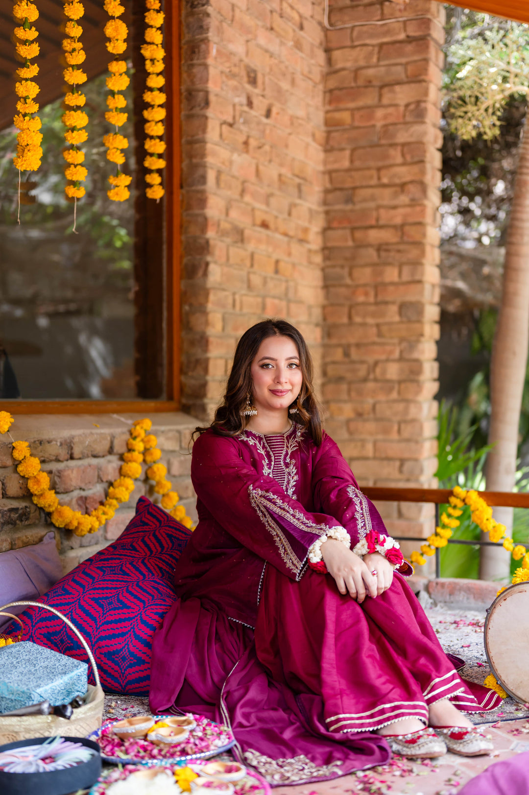 Omal by Komal - Sia - Plum - Lawn & Chiffon - 3 Piece