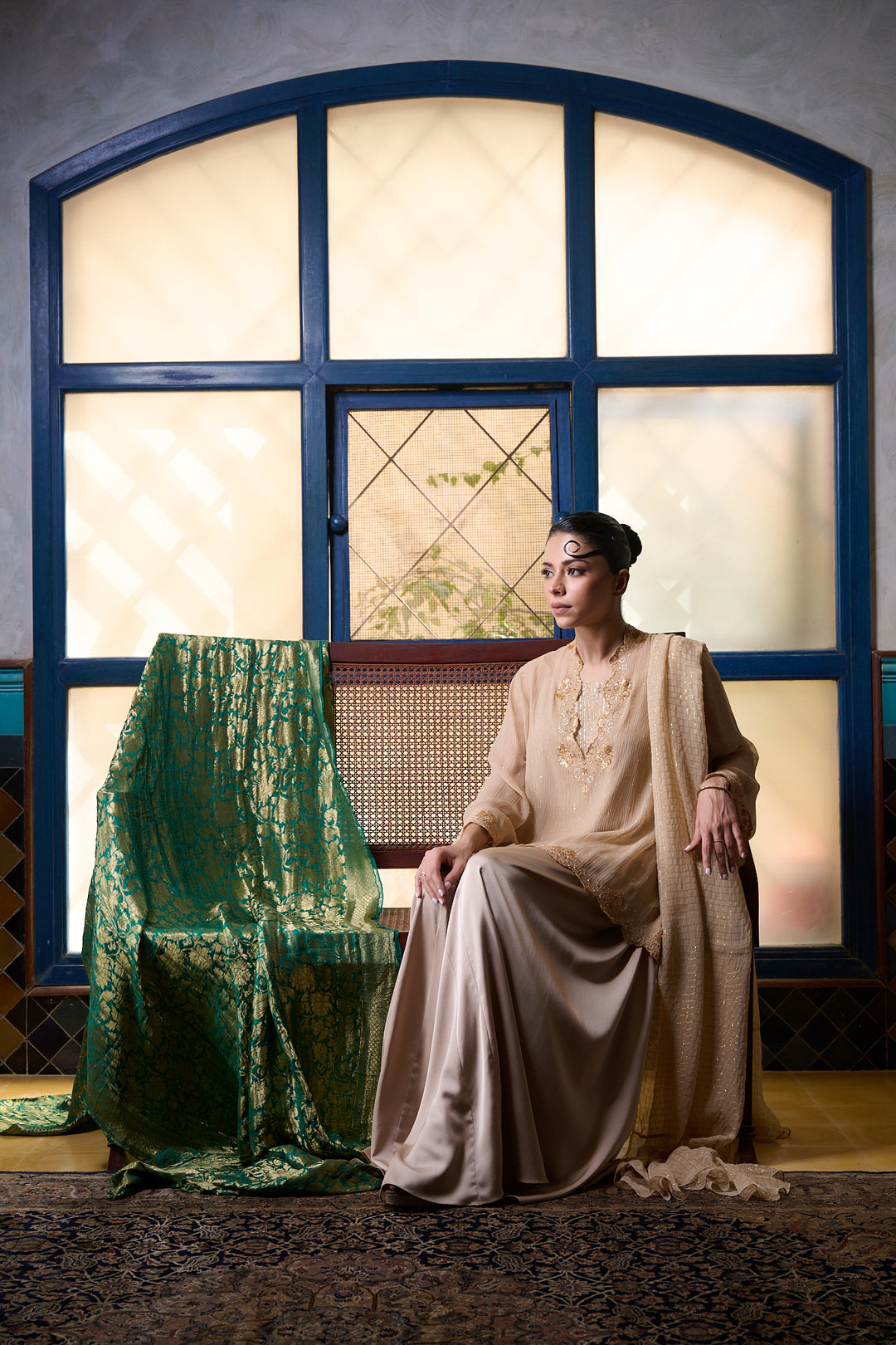 Maheen Khan - Layla - BIEGE - CHIFFON - 3 Piece