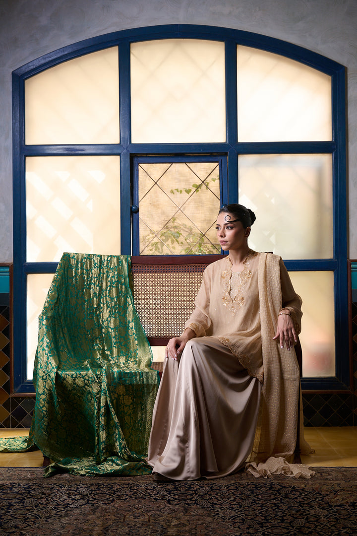 Maheen Khan - Layla - BIEGE - CHIFFON - 3 Piece