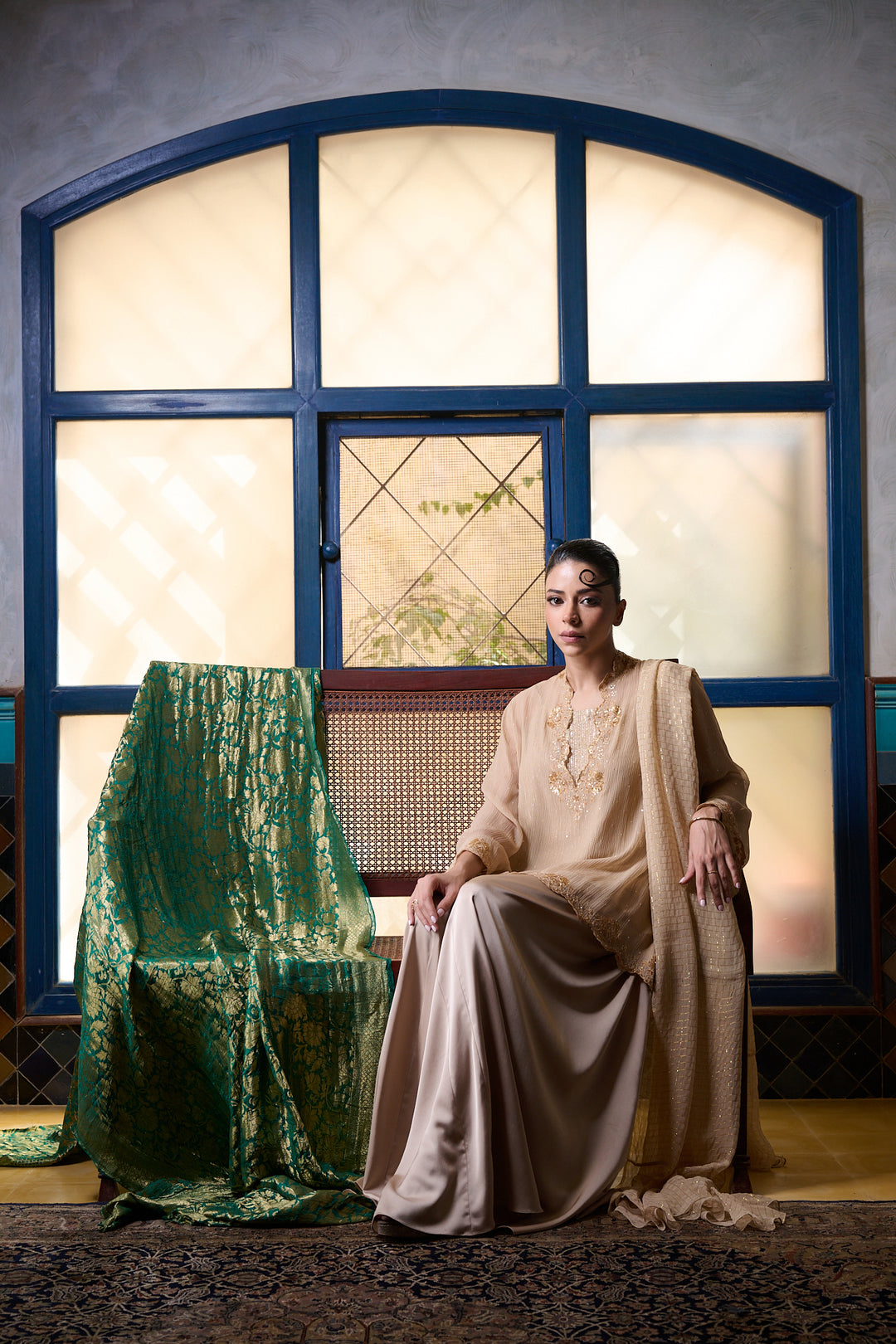 Maheen Khan - Layla - BIEGE - CHIFFON - 3 Piece