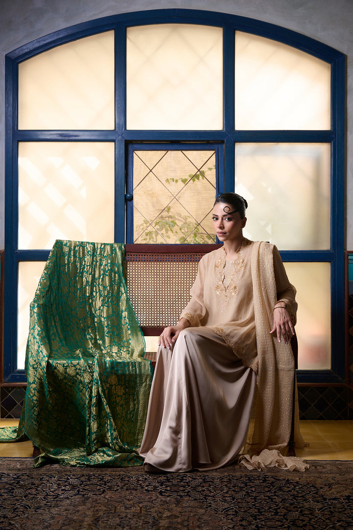 Maheen Khan - Layla - BIEGE - CHIFFON - 3 Piece