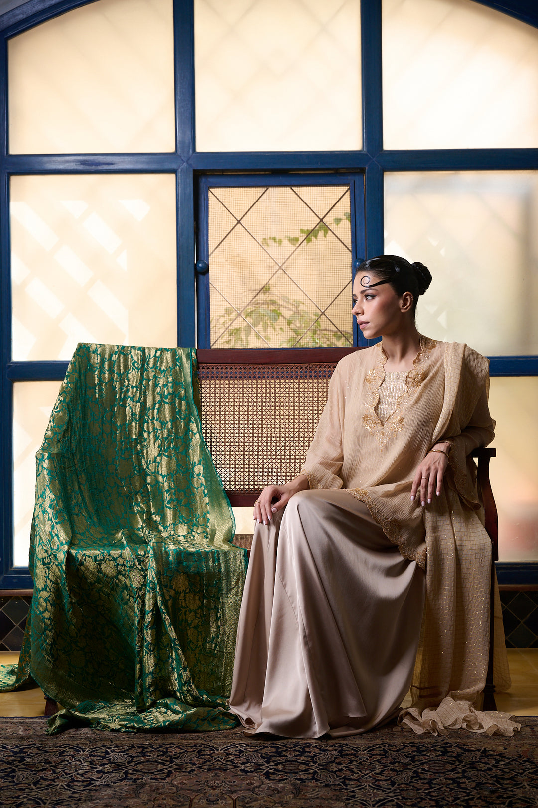 Maheen Khan - Layla - BIEGE - CHIFFON - 3 Piece