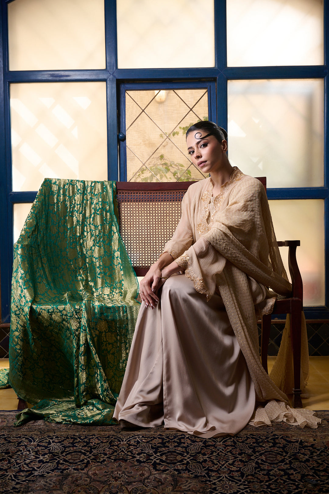 Maheen Khan - Layla - BIEGE - CHIFFON - 3 Piece