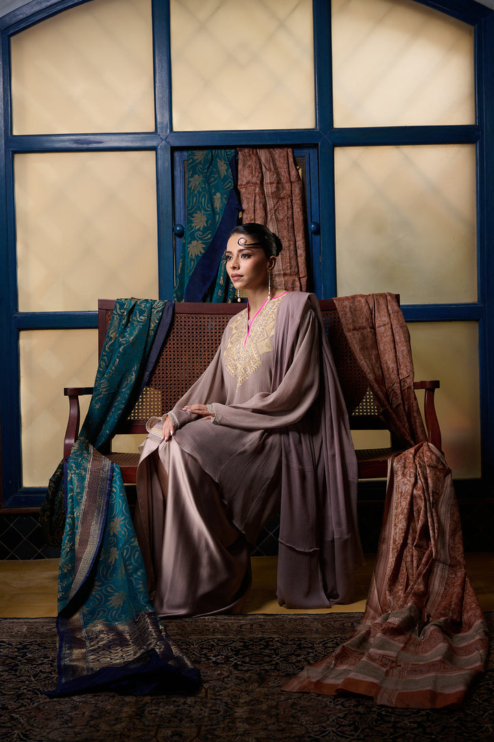 Maheen Khan - Pink Stone - CHIFFON - 3 Piece