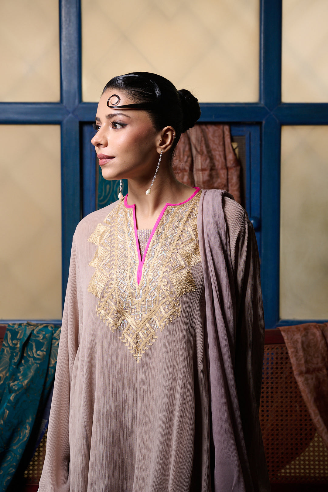 Maheen Khan - Pink Stone - CHIFFON - 3 Piece